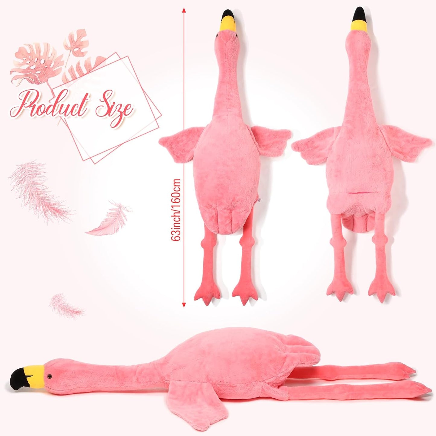 Cozy Giant Flamingo Plush Companion™