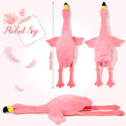 Cozy Giant Flamingo Plush Companion™